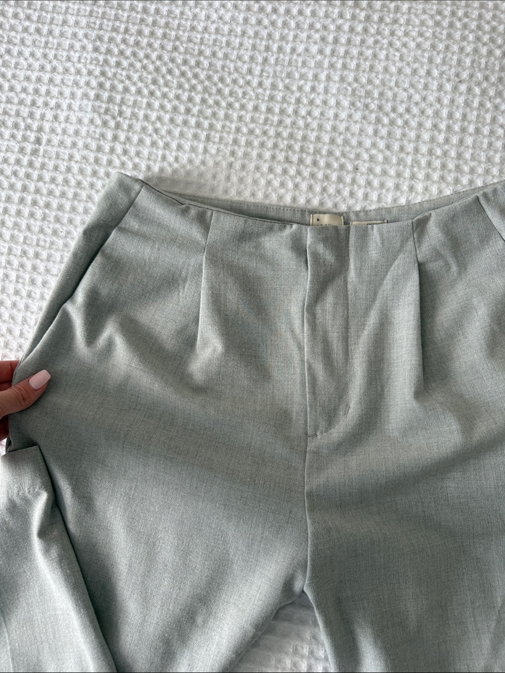 a new day Gray Pleated Front Straight-Leg Women's Dress Pants - Picture 3 of 4